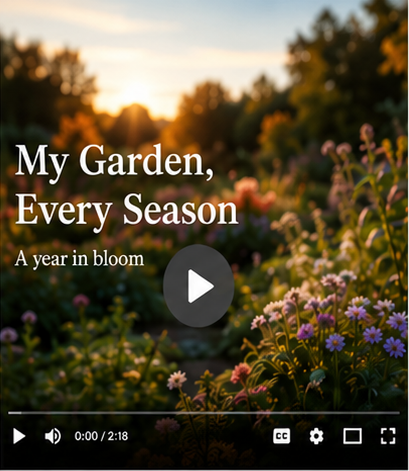 Screenshot from Barbara's garden video project